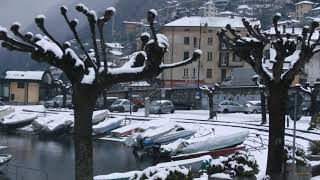 Lake Como during the winter  snow [upl. by Rosemarie96]