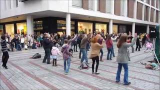 Exeter Flash Mob  Saturday Night Fever  29th Oct 2011 [upl. by Brunell744]