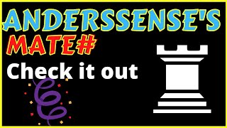 Anderssens mate  CHECKMATE PATTERN  shorts Anderssensmate CheckMatePattern Chess [upl. by Davilman]