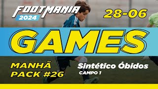 2806 Manhã I Sintético Óbidos Campo 1 I dia 2  FootMania 26 [upl. by Harmonie]