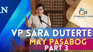 ANG PASABOG NI VP INDAY SARA DUTERTEPART 3 [upl. by Sllew]