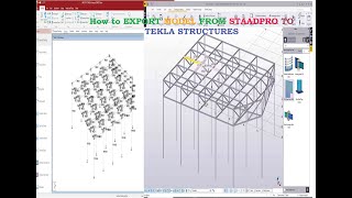 How to export model from STAAD PRO TO TEKLA STRUCTURE [upl. by Cindra]