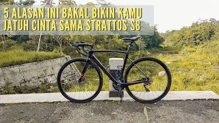 First Ride Pakai Road Bike Polygon Strattos S8 Disc Bareng Saha cc di Purwokerto [upl. by Ollehto139]