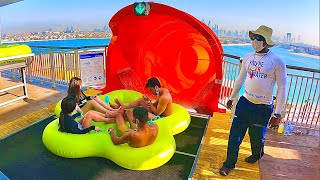 Aquaventure Waterpark  New Water Slides Atlantis The Palm Dubai [upl. by Neeloj]