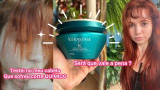 KÉRASTASE RESISTANCE THERAPISTE Resenha Em um cabelo que SOFREU CORTE QUÍMICO [upl. by Adelle]