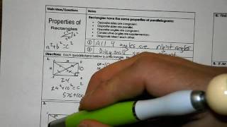 Properties of Rectangles 1 [upl. by Goldberg]