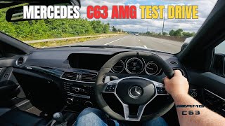 Mercedes AMG C63 POV Test Drive Edition 507 Motorway  Highway [upl. by Fayola]