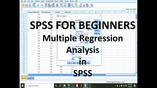 Multiple Regression Analysis in SPSS For Beginners [upl. by Bathsheba234]