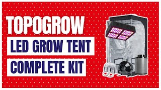 TopoGrow LED Grow Tent Complete Kit LED 600W LED Grow Light Kit [upl. by Laurin]