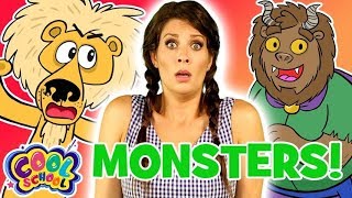 😱 Ms Booksy Meets Monsters 😱 Story Time with Ms Booksy  Cartoons for Kids [upl. by Atnwahs676]