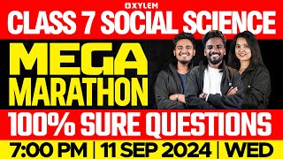 Class 7 Social Science  Mega Marathon  Onam Exam 2024  Xylem Class 7 [upl. by Lessirg]