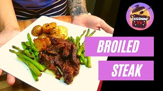 Beef Sirloin Steak Strips with Baby Potatoes amp Asparagus  Cessnini TV [upl. by Florinda833]