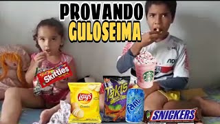 PROVANDO GULOSEIMAS QUE NUNCA PROVEI TUDO DELICIOSO [upl. by Heer901]