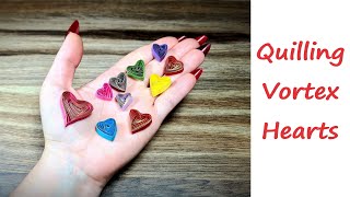 Valentines day is here lets play with some hearts  Quilling Vortex Hearts [upl. by Kynan]