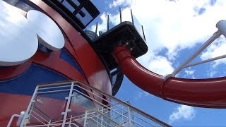 Disney Magic Cruise AquaDunk Slide Full Experience Disney Cruise Line Reimagined [upl. by Milan]