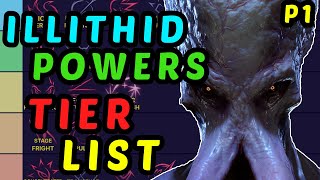 ILLITHID POWERS Tier List  Its TADPOLE TIME  BG3 Honour Mode Guide  Part 1 [upl. by Tapes]