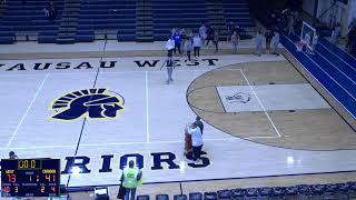 Wausau West High School vs Crandon High School Mens Varsity Basketball [upl. by Halonna]