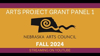 Arts Project Grant APG Fall 2024 Panel 1 [upl. by Yordan]