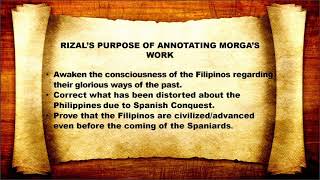 RIZALS ANNOTATION OF MORGAS SUCESOS DE LAS ISLAS FILIPINAS  Life and Works of Rizal [upl. by Bellew]