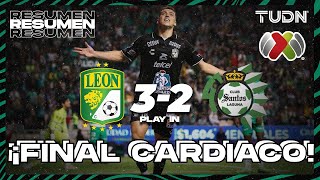 HIGHLIGHTS  León 32 Santos  Play In  AP2023  TUDN [upl. by Ydnyl]