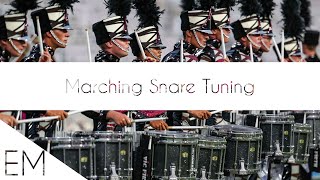 How to Tune a Marching Snare Getting the Drum Corps Sound [upl. by Derwon160]