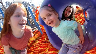 🌋 DADDY DAUGHTER DATE 🌋 Lava Monster with Adley and Navey playing at the Duck Park then icecream [upl. by Arela]