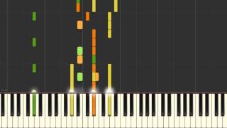 Lethe  Dark Tranquility Synthesia Piano Version Tutorial [upl. by Eiddam]