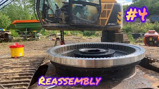 JCB JS130 Slew Bearing replacement [upl. by Sorenson]