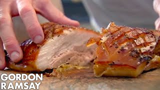 How To Make Slow Roasted Pork Belly  Gordon Ramsay [upl. by Stenger]