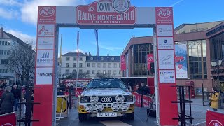 Rallye Monte Carlo Historique 2024 Start in Bad Homburg [upl. by Incrocci204]