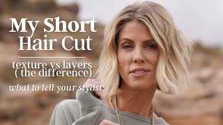 My Short Haircut  Texture vs Layers [upl. by Marji]