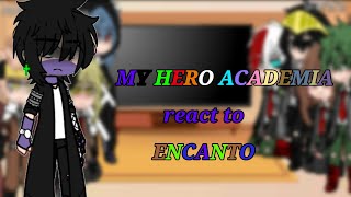 Mha react to EncantoMhaEncantoAuinspired [upl. by Ggerg32]