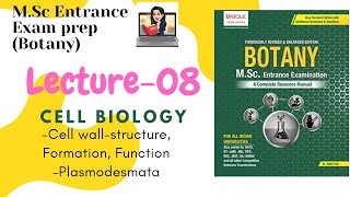 Cell wallstructureFormation amp FunctionPlasmodesmataCell bioBotanyLec08 Dr Nidhi puris book [upl. by Monroe]