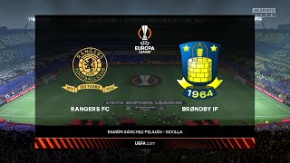 ⚽ Rangers vs Brondby ⚽  UEFA Europa League 21102021  Fifa 22 [upl. by Roumell]