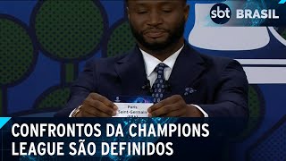 Confrontos da UEFA Champions League são definidos  SBT Brasil 150324 [upl. by Arais]