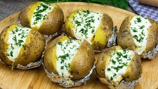 La receta más popular de patatas al horno rellenas con queso una receta buenisima  GustosoTV [upl. by Anilecram207]