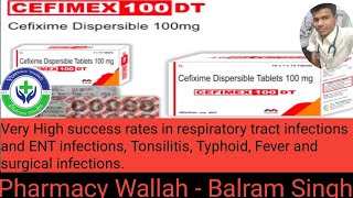 Tab Cefixime Dispersible 100mg Cefixime Dispersible use And Clinical research and storage Condition [upl. by Annuahsal660]