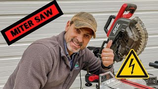 Unboxing Skil Miter Saw And Toughbilt Universal Miter Saw Stand [upl. by Rorrys740]