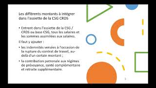 Calcul de la base CSG CRDS [upl. by Hoag]