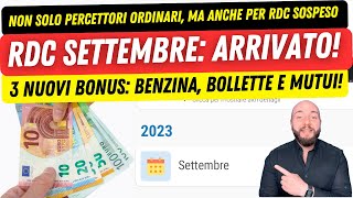 💶 REDDITO DI CITTADINANZA SETTEMBRE iniziate le lavorazioni Novità dal governo [upl. by Panter]