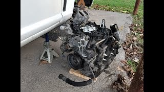 Finishing Mazda RX8 Engine and Transmission Removal [upl. by Airtina369]