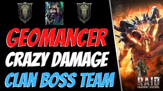 Best Budget Unkillable Clan Boss Team Feat Geomancer Raid Shadow Legends [upl. by Sugihara]