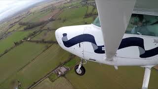 Take off and Landing on runway 16 at Halfpenny Green EGBO [upl. by Prochora]