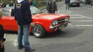 Ford Cortina Coupe and Daimler Sovereign leaving Wheels Day 2012 [upl. by Ovida]