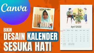 Cara Mudah Membuat Desain Kalender di Canva  Ratusan Template [upl. by Gnol299]