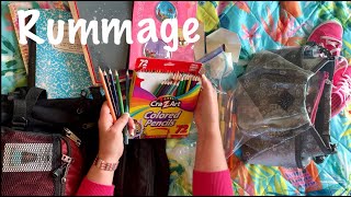 ASMR RequestRummage No talking BackpackPurse rummage [upl. by Ynneg]