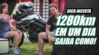 VIAGEM DE MOTO  1280KM EM UM DIA SAIBA COMO [upl. by Wiedmann]