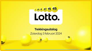 Lotto trekkingsuitslag 03 februari 2024 [upl. by Aztirak742]