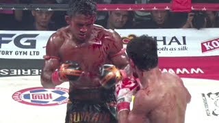 Muay Thai Furia y Sangre Buakaw vs Boxeador Ruso [upl. by Radbourne]