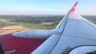 Corendon B7378 Landing at Saarbrücken Airport [upl. by Yral]